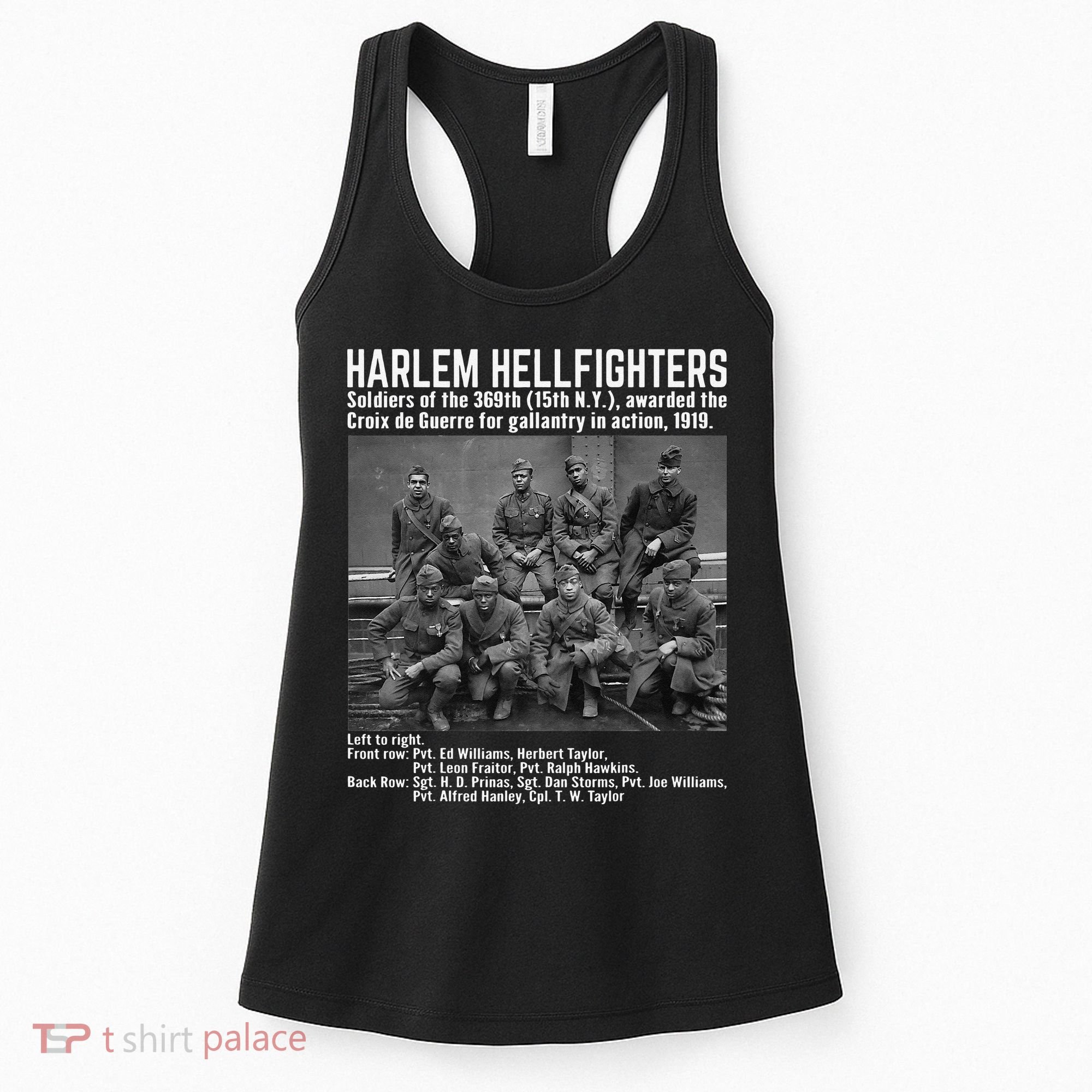 Black Military History USA Black History Harlem Hellfighters Women's Tank Top