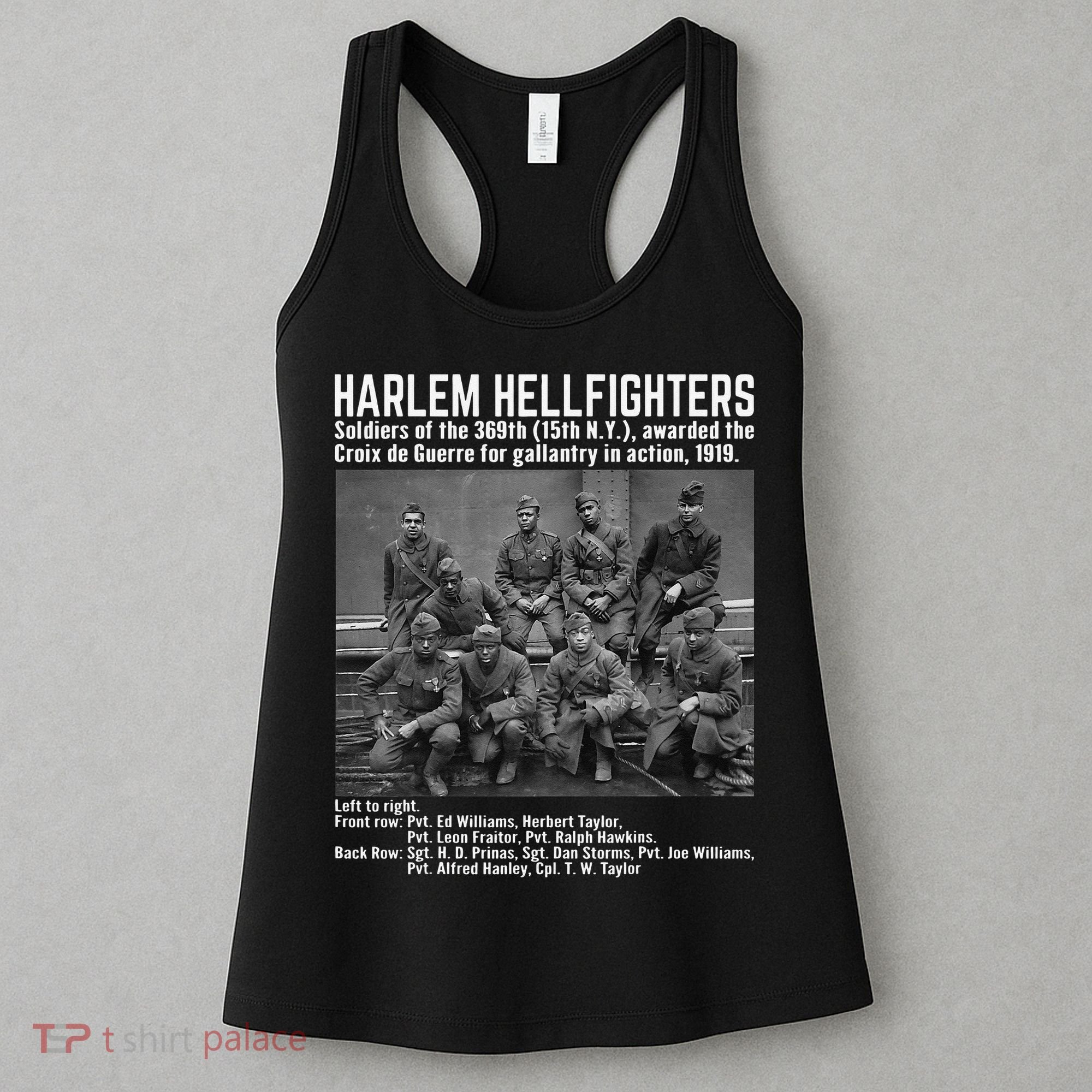 Black Military History USA Black History Harlem Hellfighters Women's Tank Top