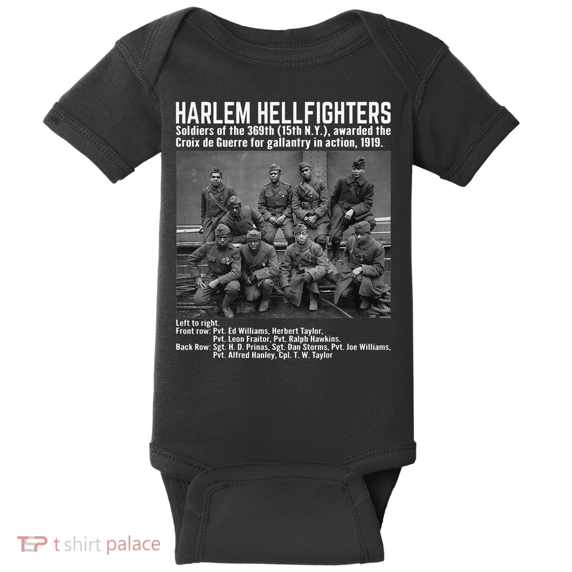 Black Military History USA Black History Harlem Hellfighters Baby Bodysuit