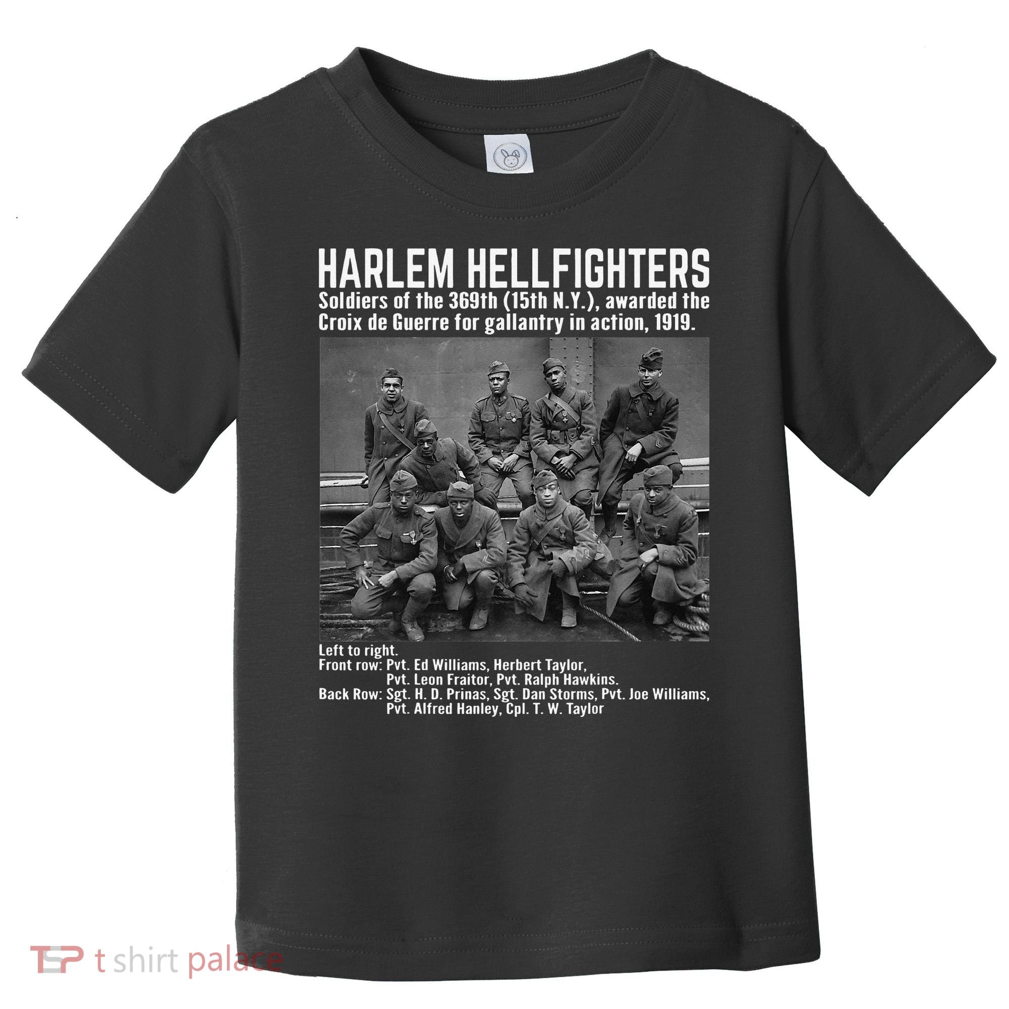 Black Military History USA Black History Harlem Hellfighters Toddler T-Shirt
