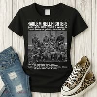 Black Military History USA Black History Harlem Hellfighters Women's T-Shirt thumb 3