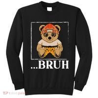Bruh Meme Hip Hop Teddy Bear Funny Teens Teenager Sweatshirt thumb 0