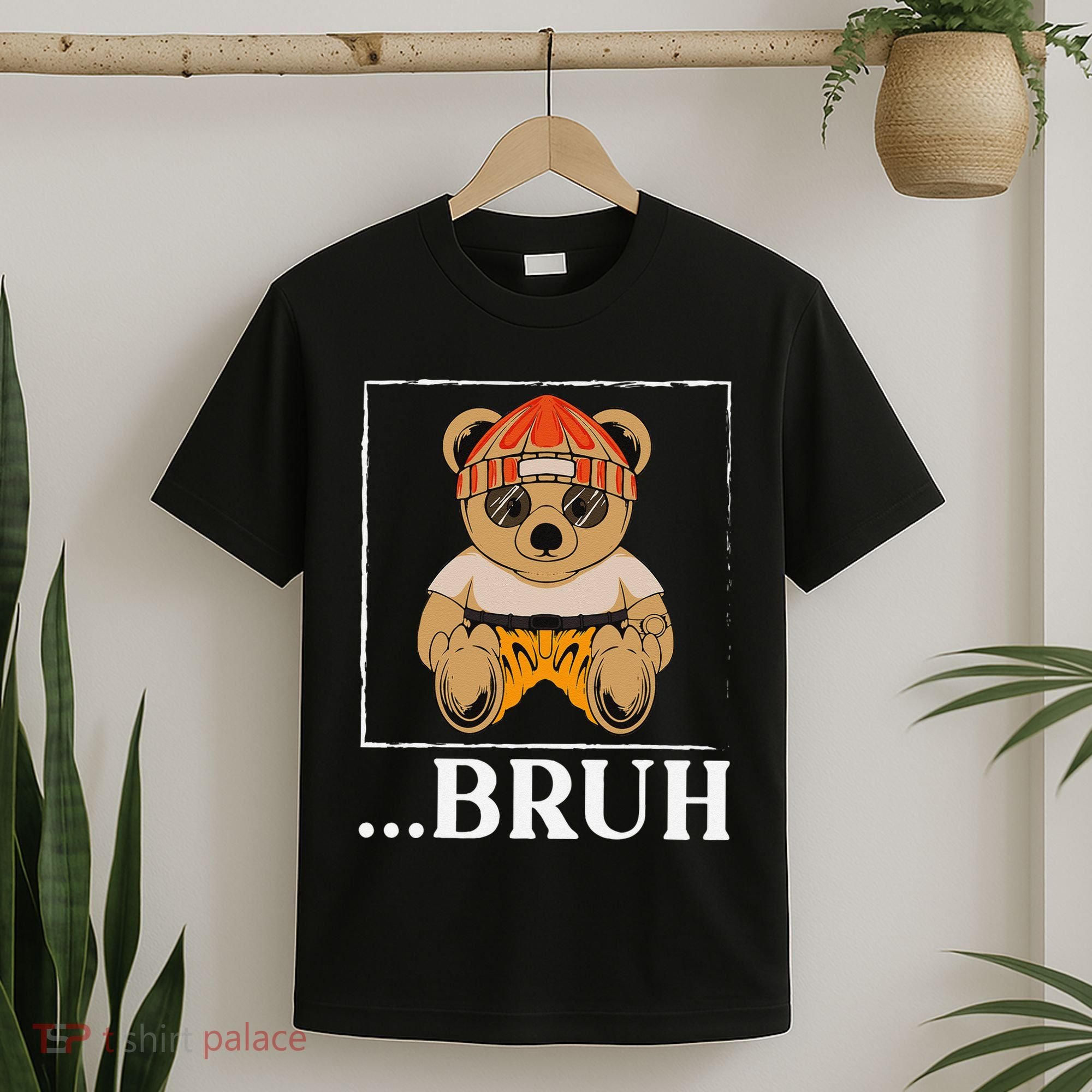 Bruh Meme Hip Hop Teddy Bear Funny Teens Teenager T-Shirt