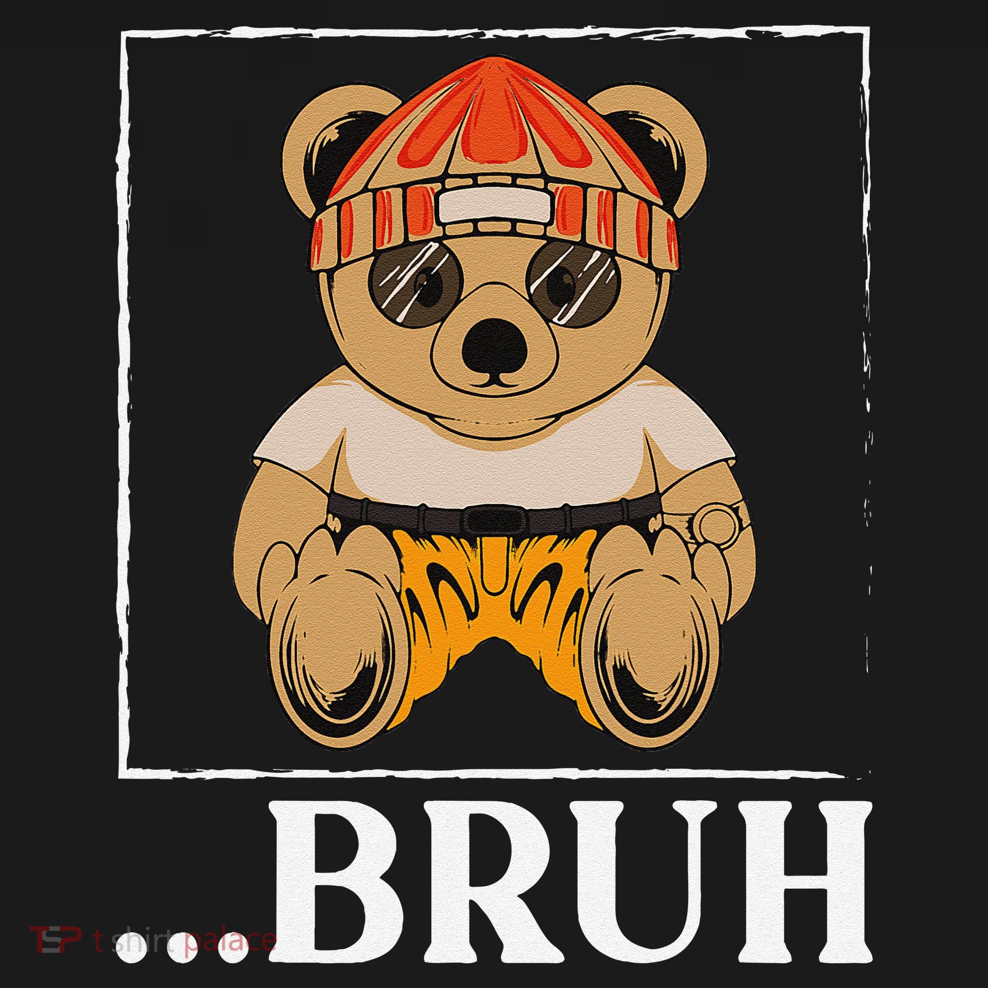 Bruh Meme Hip Hop Teddy Bear Funny Teens Teenager Women's Tank Top