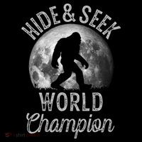 Bigfoot Moon Hide And Seek World Champion Sasquatch Stripe Pom Pom Beanie thumb 2