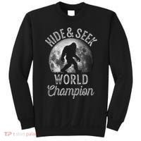Bigfoot Moon Hide And Seek World Champion Sasquatch Sweatshirt thumb 0