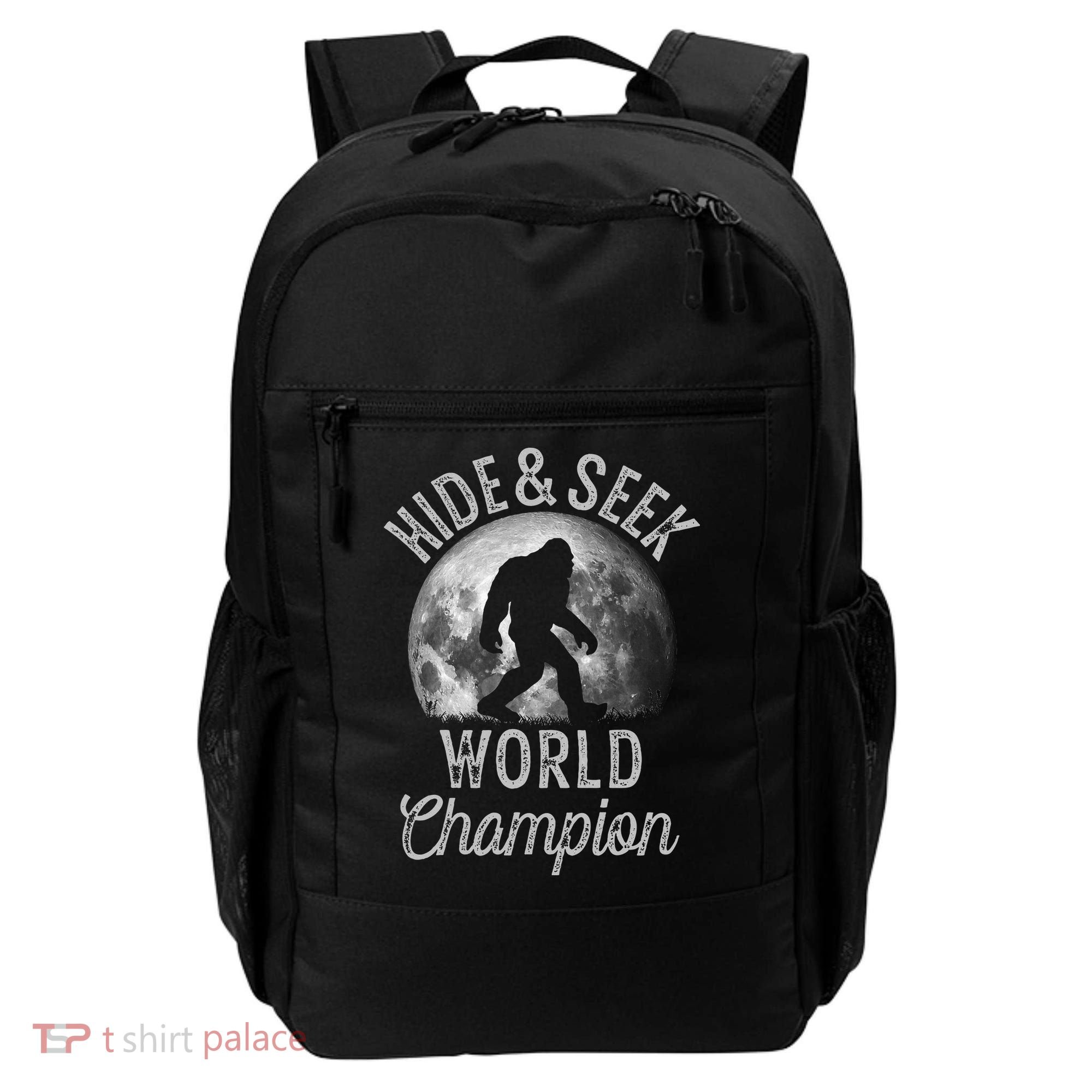 Bigfoot Moon Hide And Seek World Champion Sasquatch Backpack