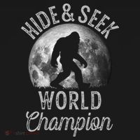 Bigfoot Moon Hide And Seek World Champion Sasquatch Women's Hoodie thumb 2