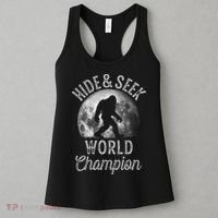 Bigfoot Moon Hide And Seek World Champion Sasquatch Women's Tank Top thumb 3