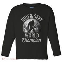 Bigfoot Moon Hide And Seek World Champion Sasquatch Toddler Long Sleeve Shirt thumb 0