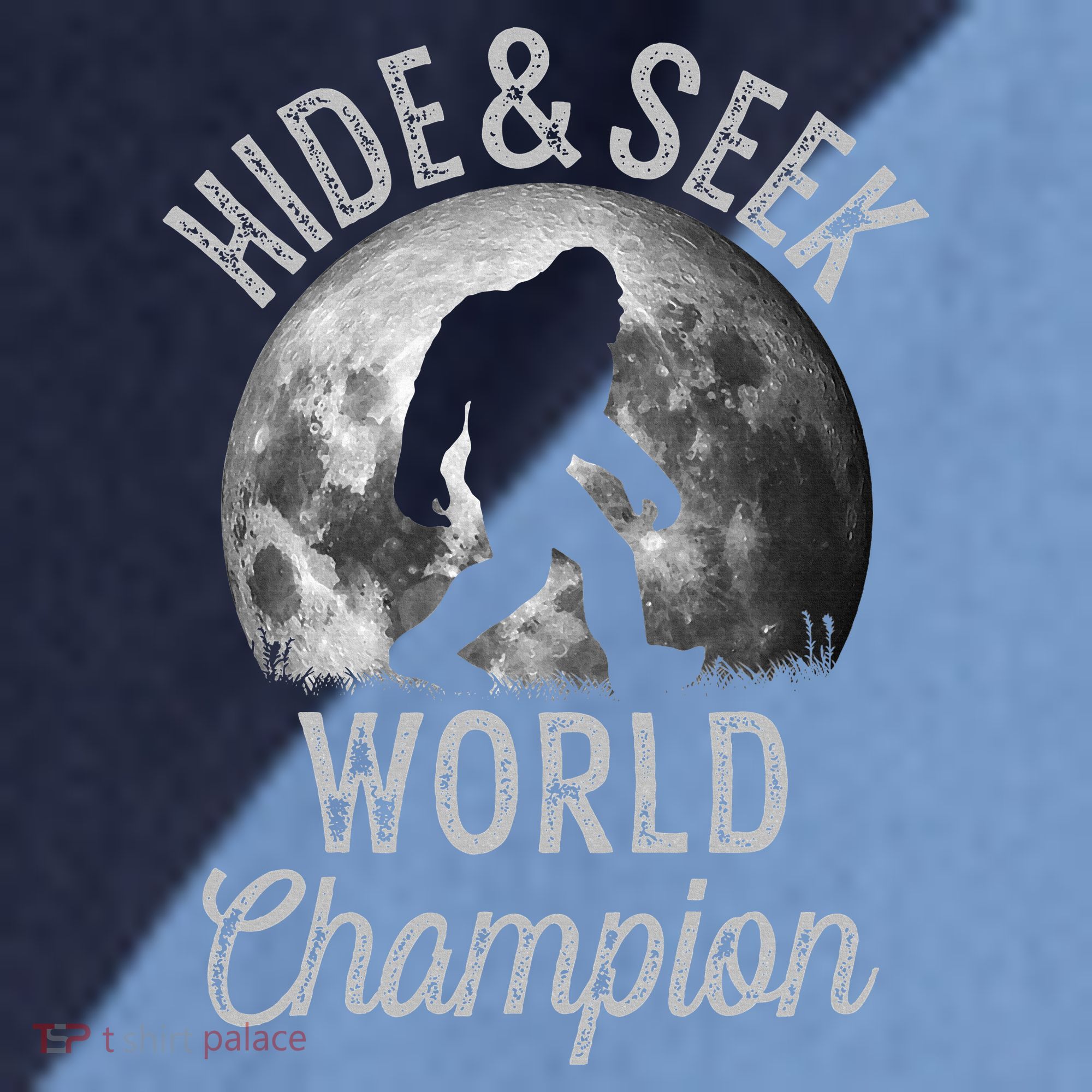 Bigfoot Moon Hide And Seek World Champion Sasquatch Raglan Baseball Sleeve Shirt
