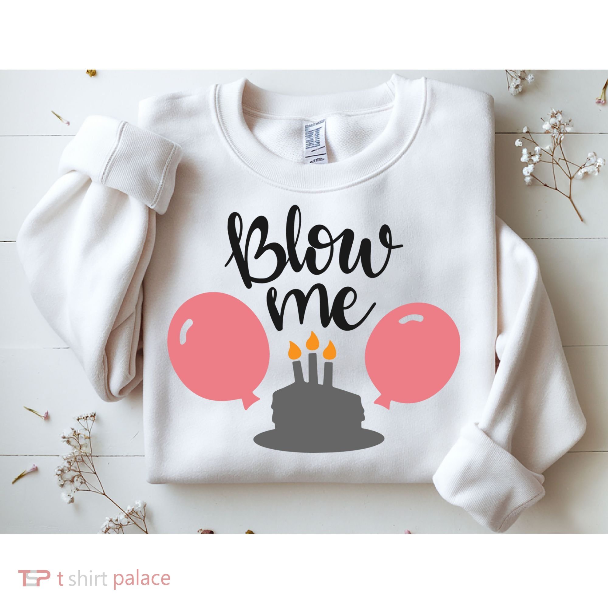 Blow Me Hilarious Trendy Birthday Sweatshirt