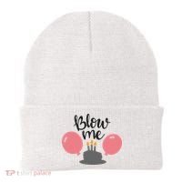 Blow Me Hilarious Trendy Birthday Beanie thumb 0