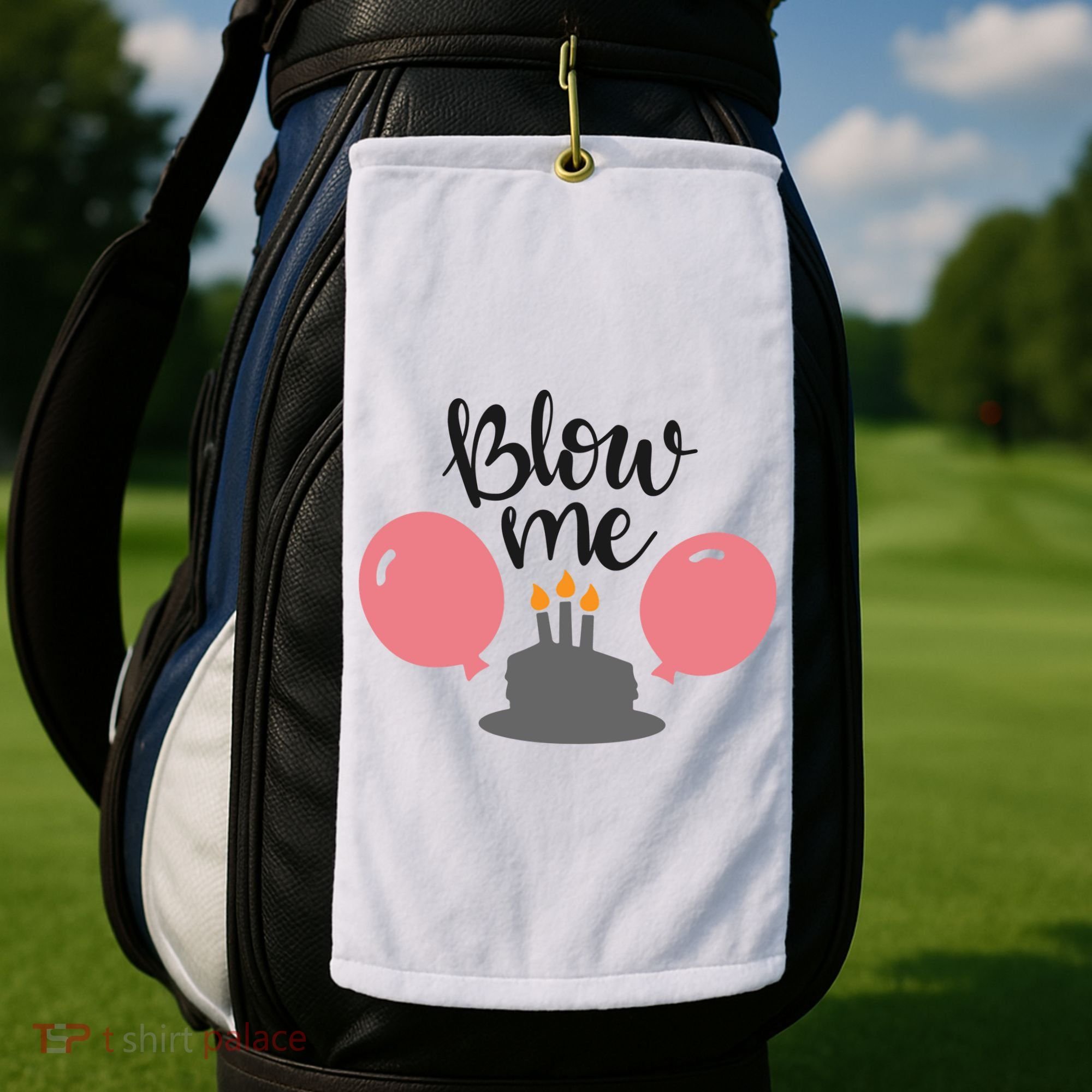 Blow Me Hilarious Trendy Birthday Golf Towel