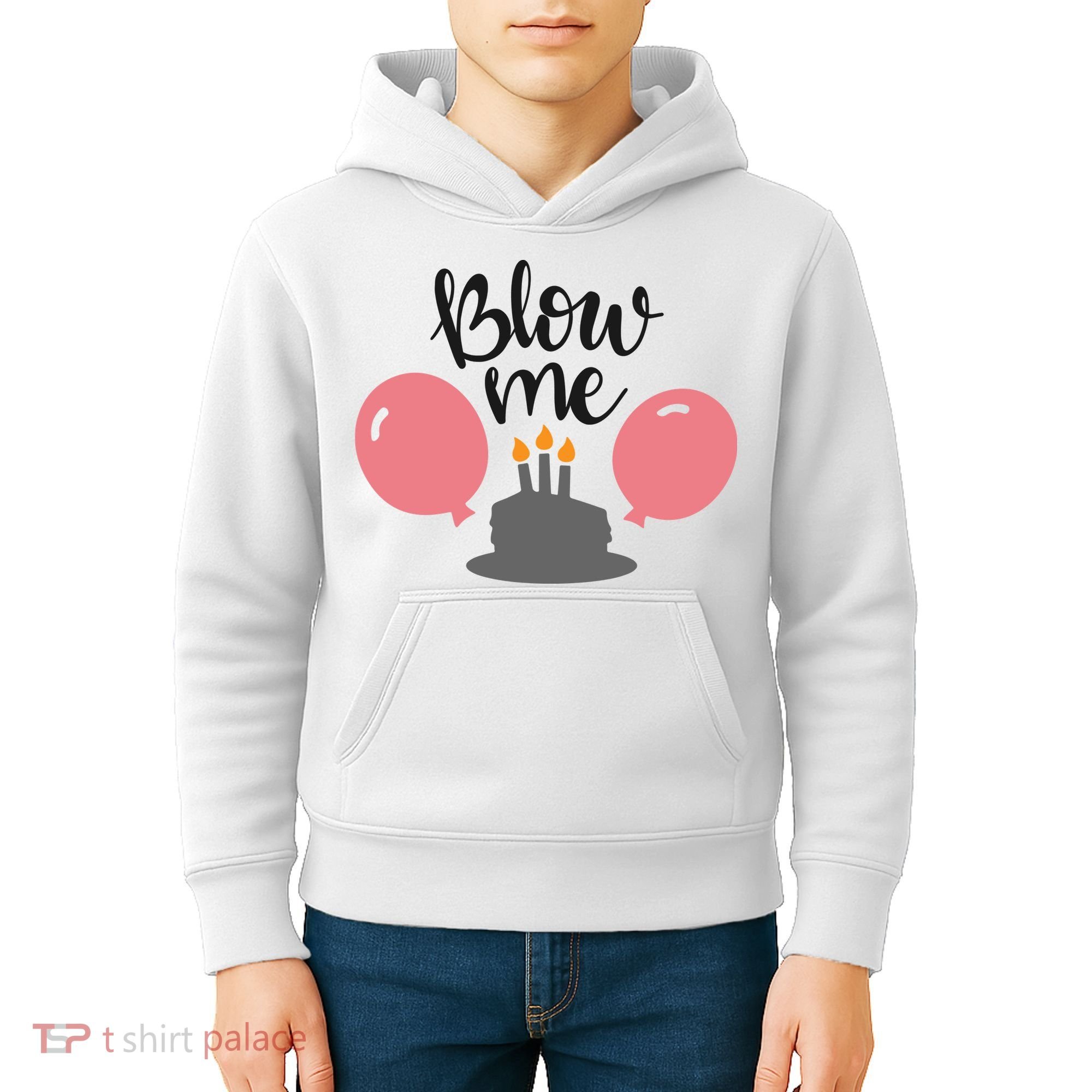 Blow Me Hilarious Trendy Birthday Kids Hoodie