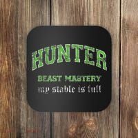 Beast Mastery Hunter MMO Gamer Coaster thumb 0