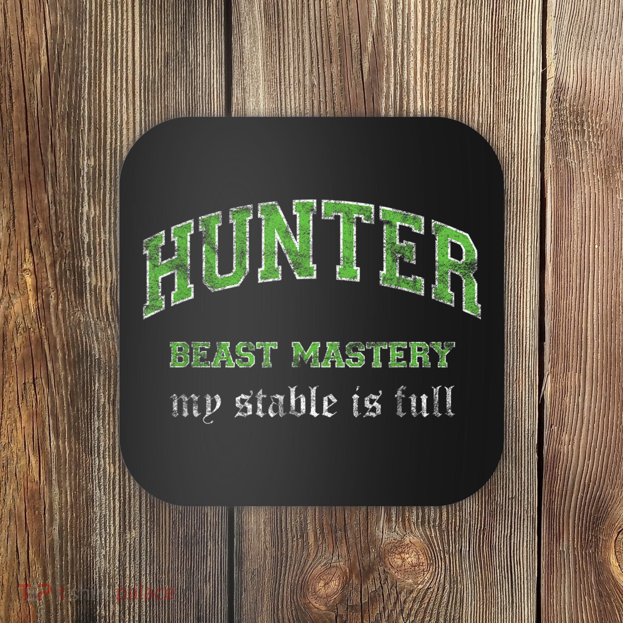 Beast Mastery Hunter MMO Gamer Coaster