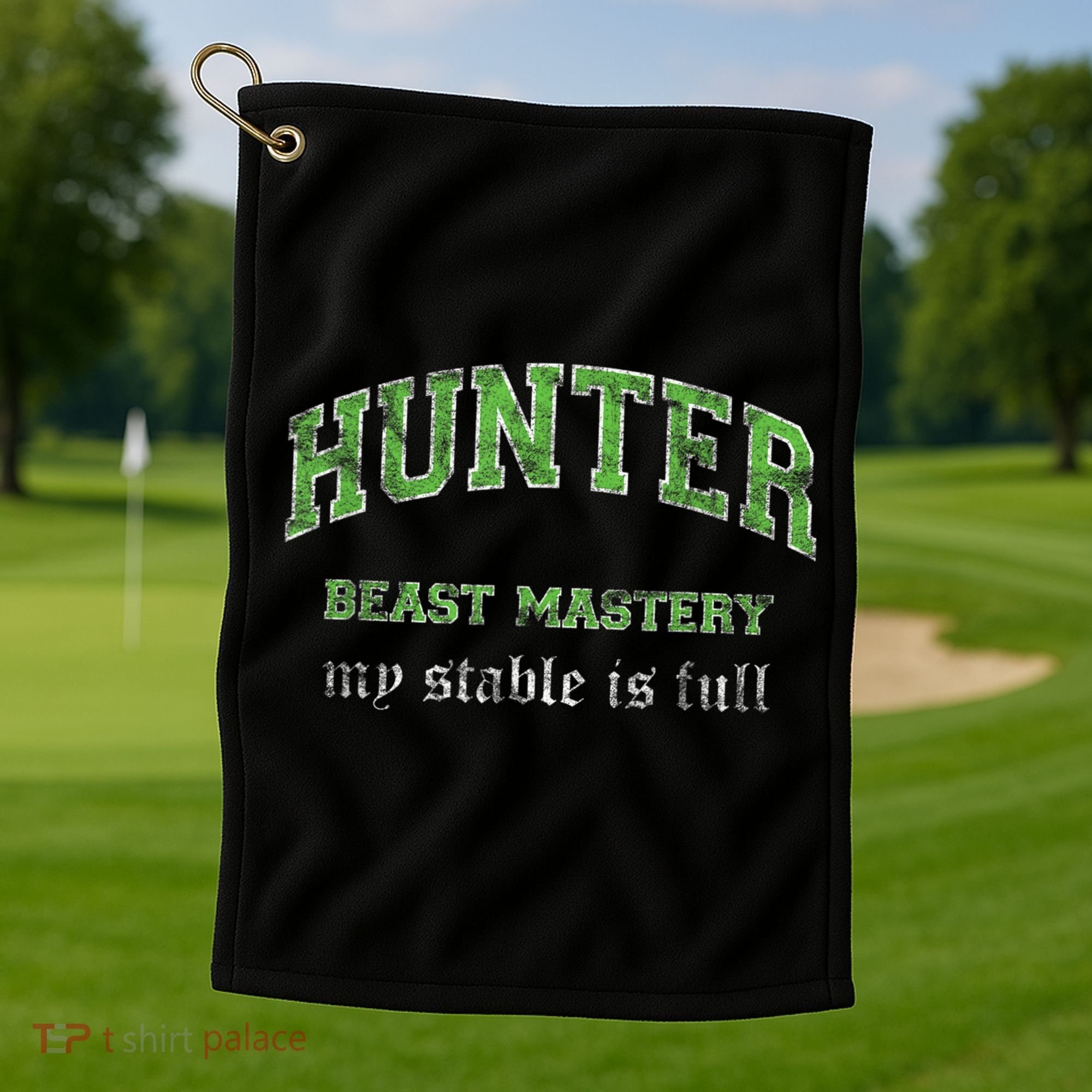 Beast Mastery Hunter MMO Gamer Golf Towel