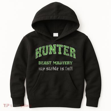 Beast Mastery Hunter MMO Gamer Kids Hoodie