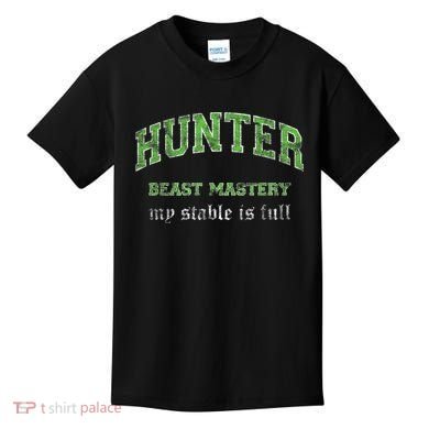 Beast Mastery Hunter MMO Gamer Kids T-Shirt