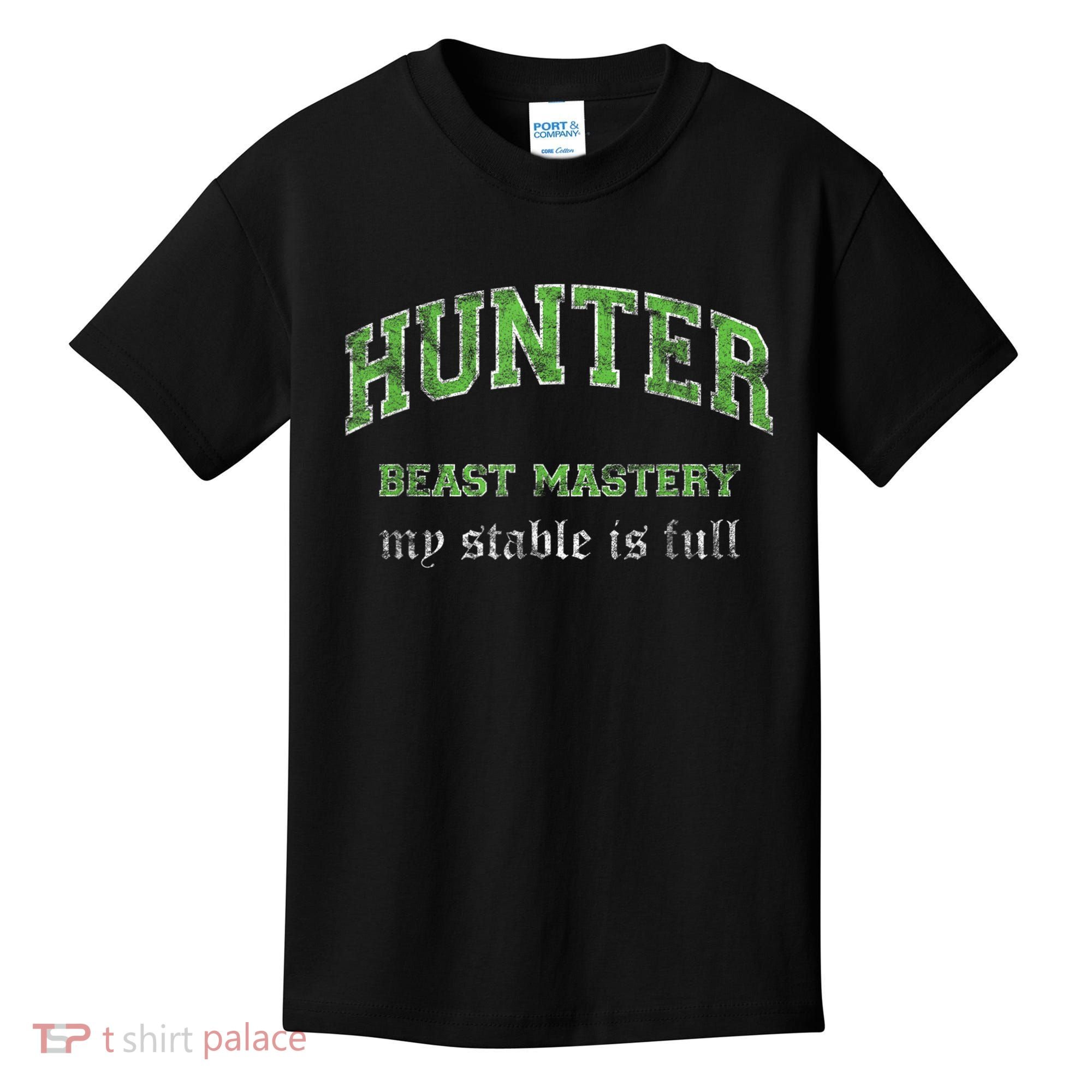 Beast Mastery Hunter MMO Gamer Kids T-Shirt