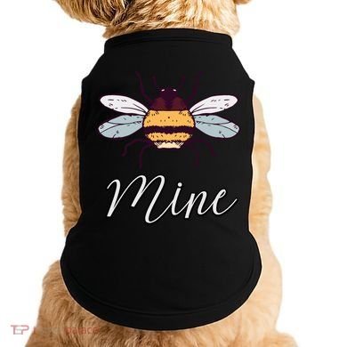 Bee Mine Honeybee Bumblebee Cute Retro Valentine's Day Gift Doggie Tank