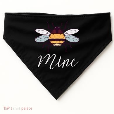 Bee Mine Honeybee Bumblebee Cute Retro Valentine's Day Gift USA-Made Doggie Bandana