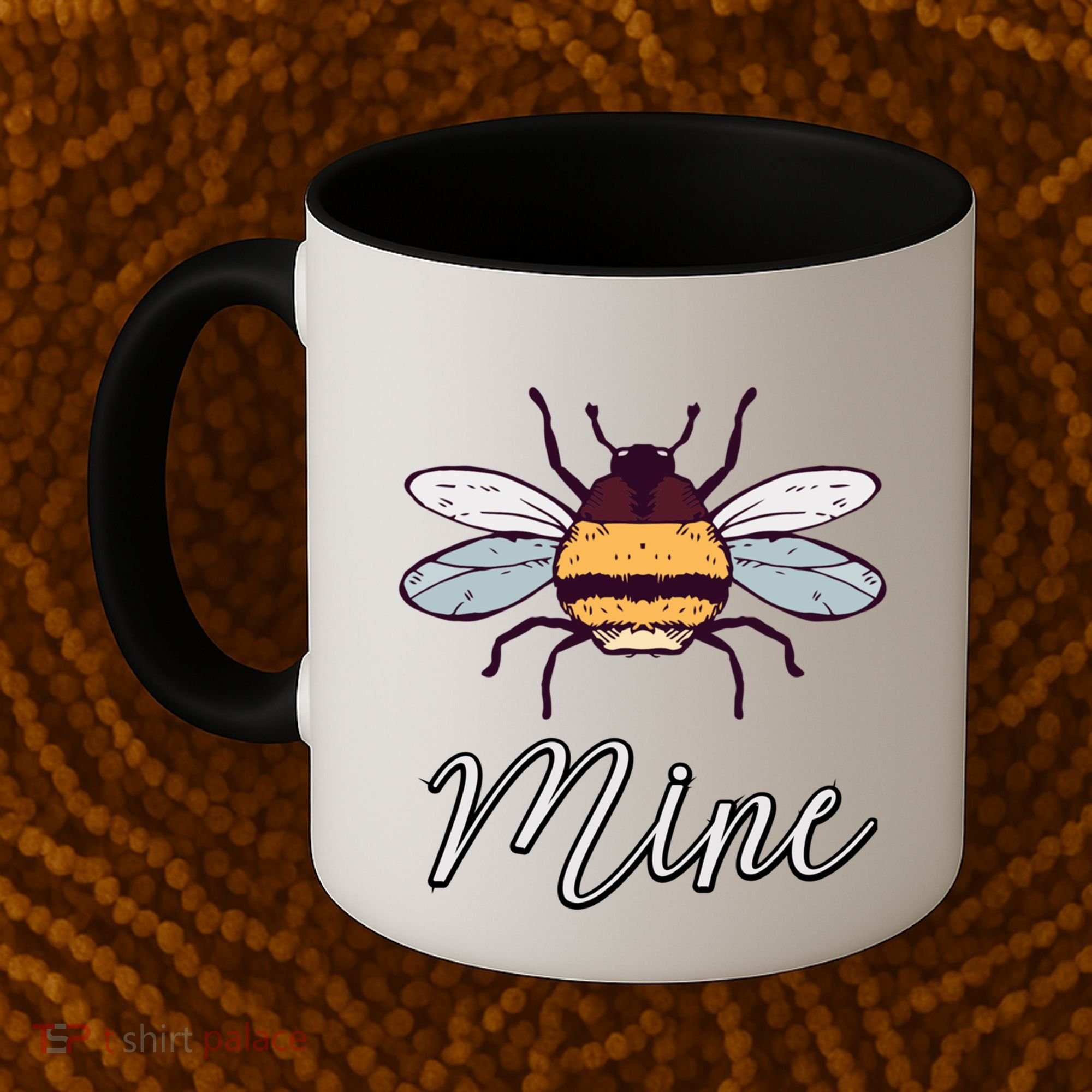 Bee Mine Honeybee Bumblebee Cute Retro Valentine's Day Gift Coffee Mug