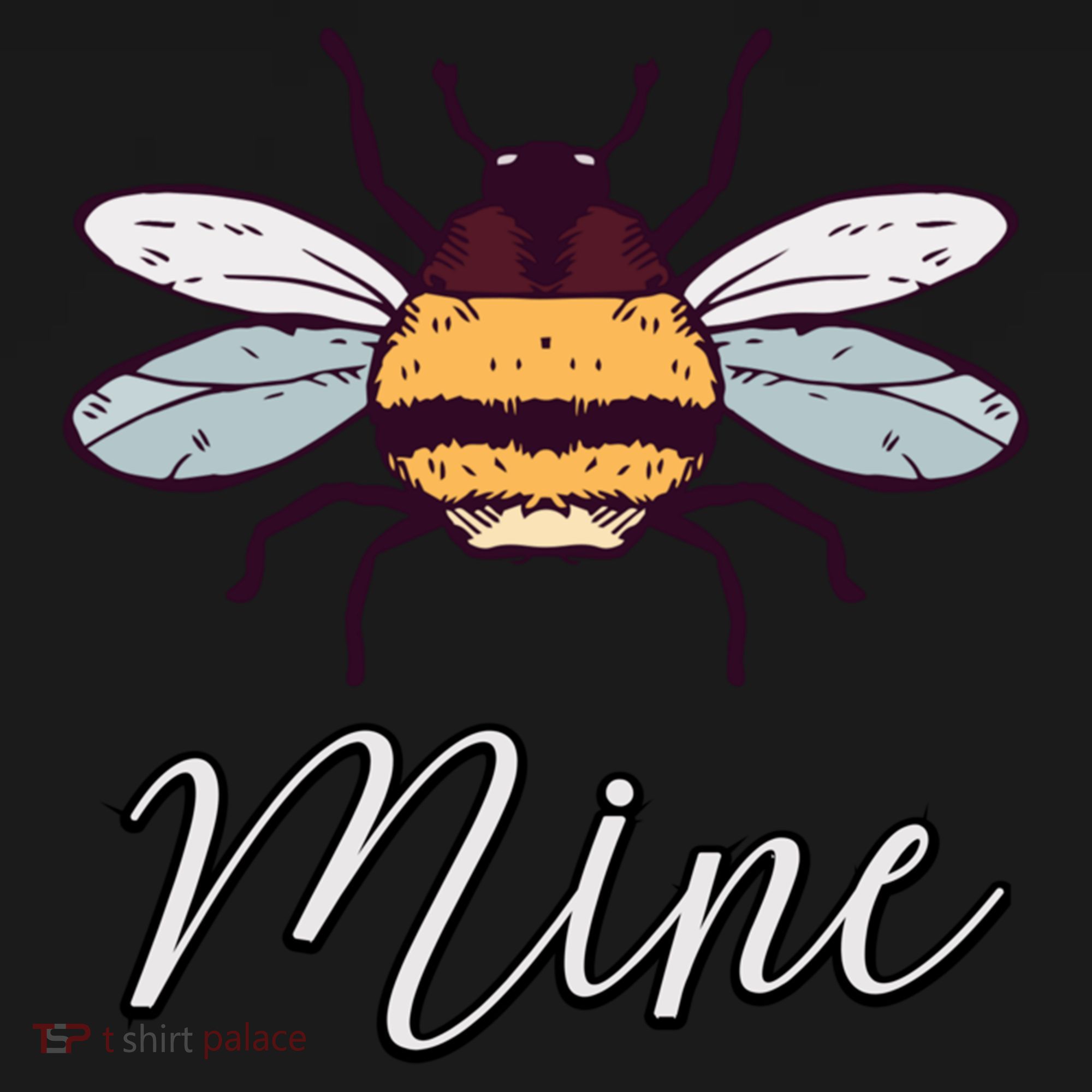 Bee Mine Honeybee Bumblebee Cute Retro Valentine's Day Gift Women's Hoodie
