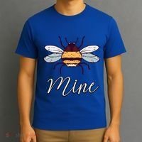 Bee Mine Honeybee Bumblebee Cute Retro Valentine's Day Gift T-Shirt thumb 3