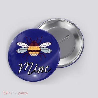 Bee Mine Honeybee Bumblebee Cute Retro Valentine's Day Gift Button