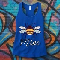 Bee Mine Honeybee Bumblebee Cute Retro Valentine's Day Gift Women's Tank Top thumb 3