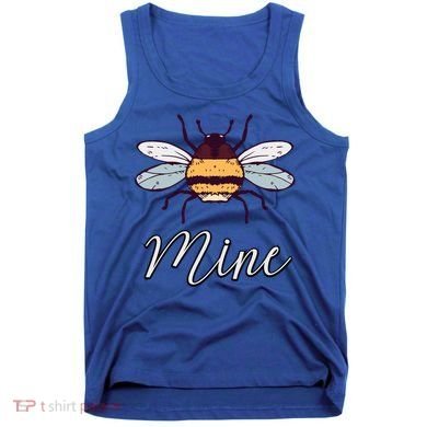 Bee Mine Honeybee Bumblebee Cute Retro Valentine's Day Gift Tank Top