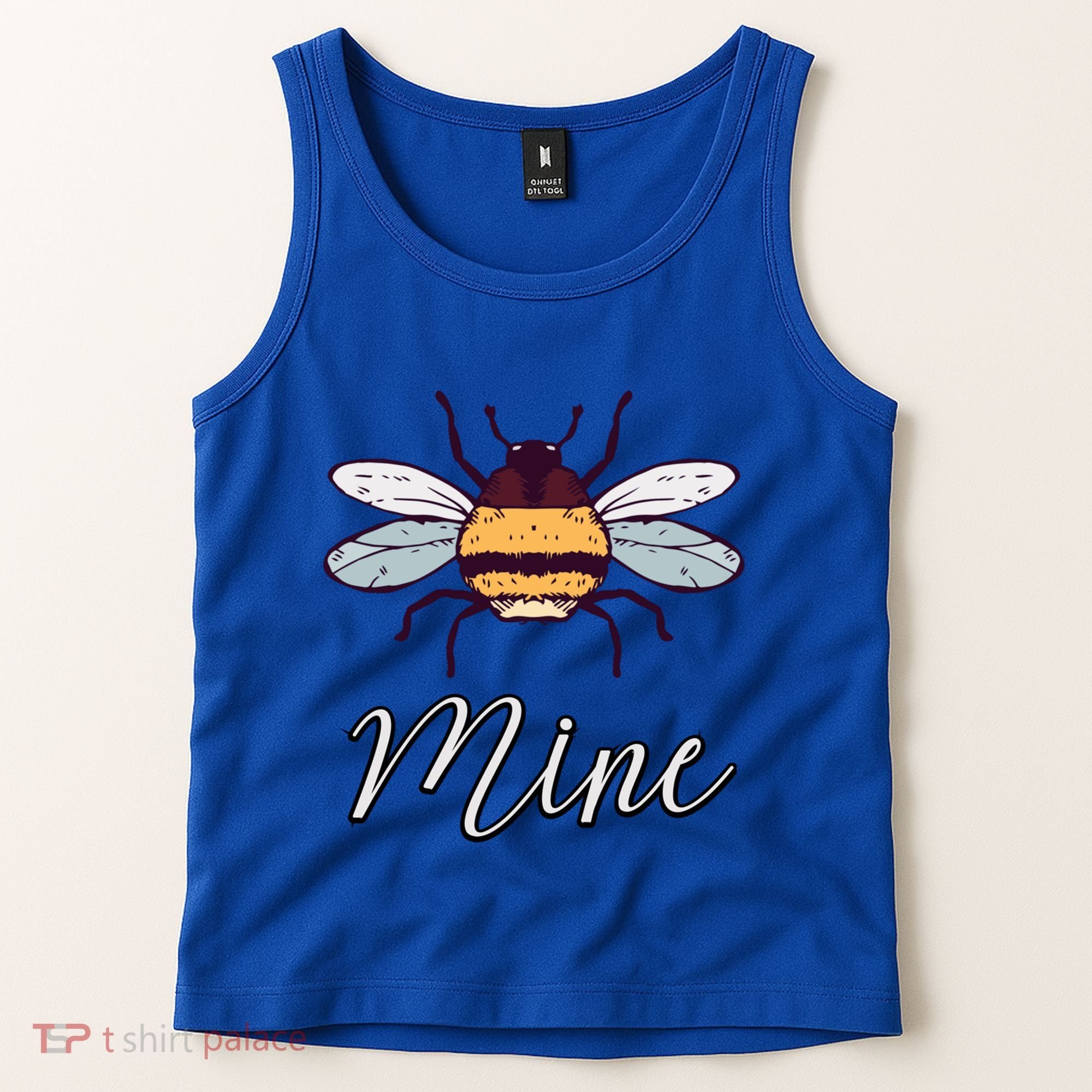 Bee Mine Honeybee Bumblebee Cute Retro Valentine's Day Gift Tank Top