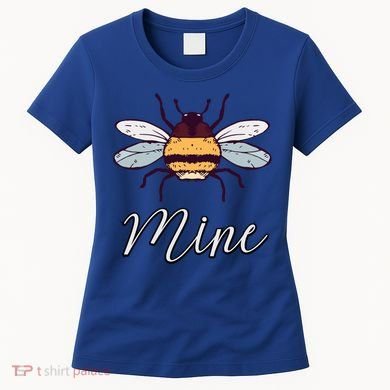 Bee Mine Honeybee Bumblebee Cute Retro Valentine's Day Gift Women's T-Shirt