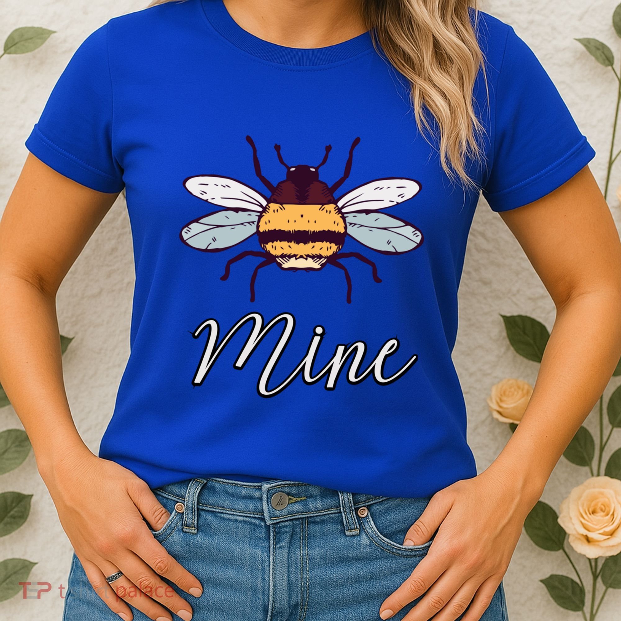 Bee Mine Honeybee Bumblebee Cute Retro Valentine's Day Gift Women's T-Shirt