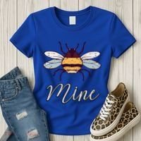 Bee Mine Honeybee Bumblebee Cute Retro Valentine's Day Gift Women's T-Shirt thumb 3