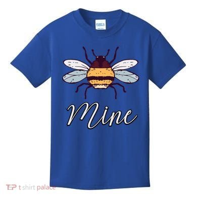 Bee Mine Honeybee Bumblebee Cute Retro Valentine's Day Gift Kids T-Shirt