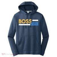 Boss Man Hoodie | Funny Performance Fleece Hoodie thumb 0