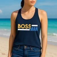 Boss Man Hoodie | Funny Women's Tank Top thumb 2