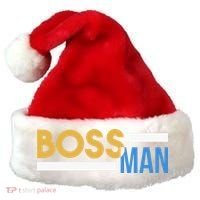 Boss Man Hoodie | Funny Santa Hat thumb 0