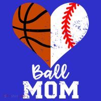 Ball Mom Heart Funny Baseball Basketball Mom Meaningful Gift Women's Tank Top thumb 5