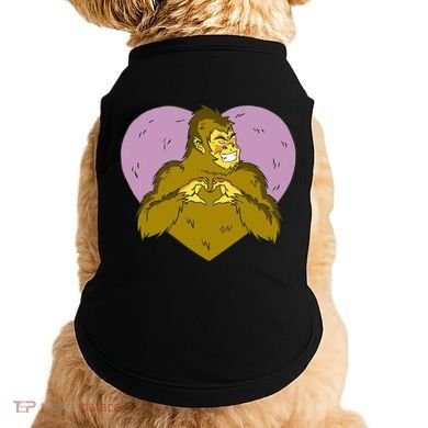 Bigfoot Monster Heart Cute Gift Doggie Tank