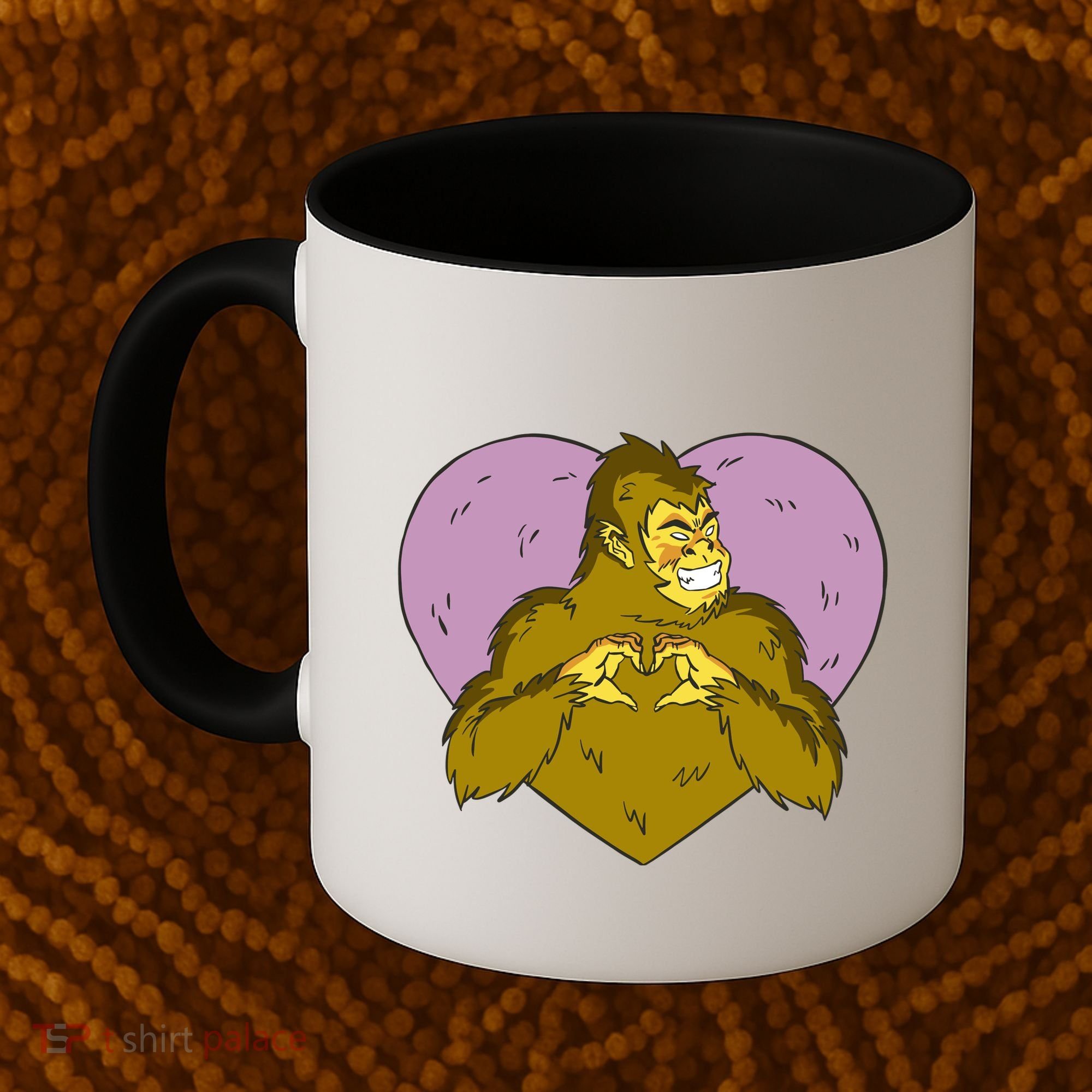 Bigfoot Monster Heart Cute Gift Coffee Mug