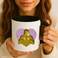 Bigfoot Monster Heart Cute Gift Coffee Mug thumb 3