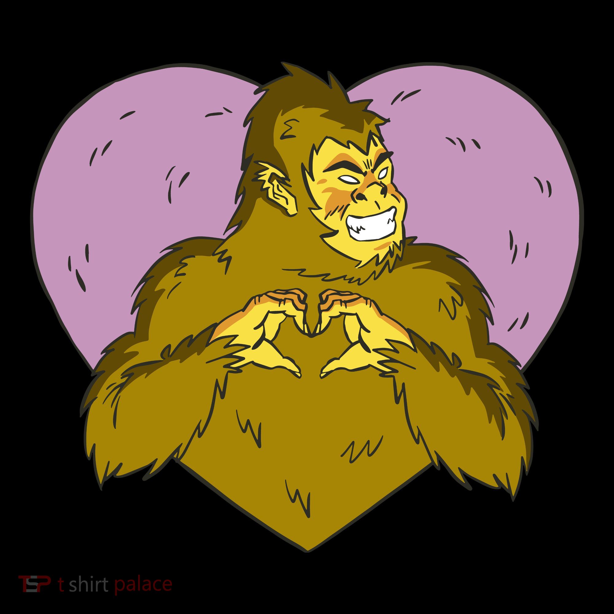 Bigfoot Monster Heart Cute Gift Women's Hoodie