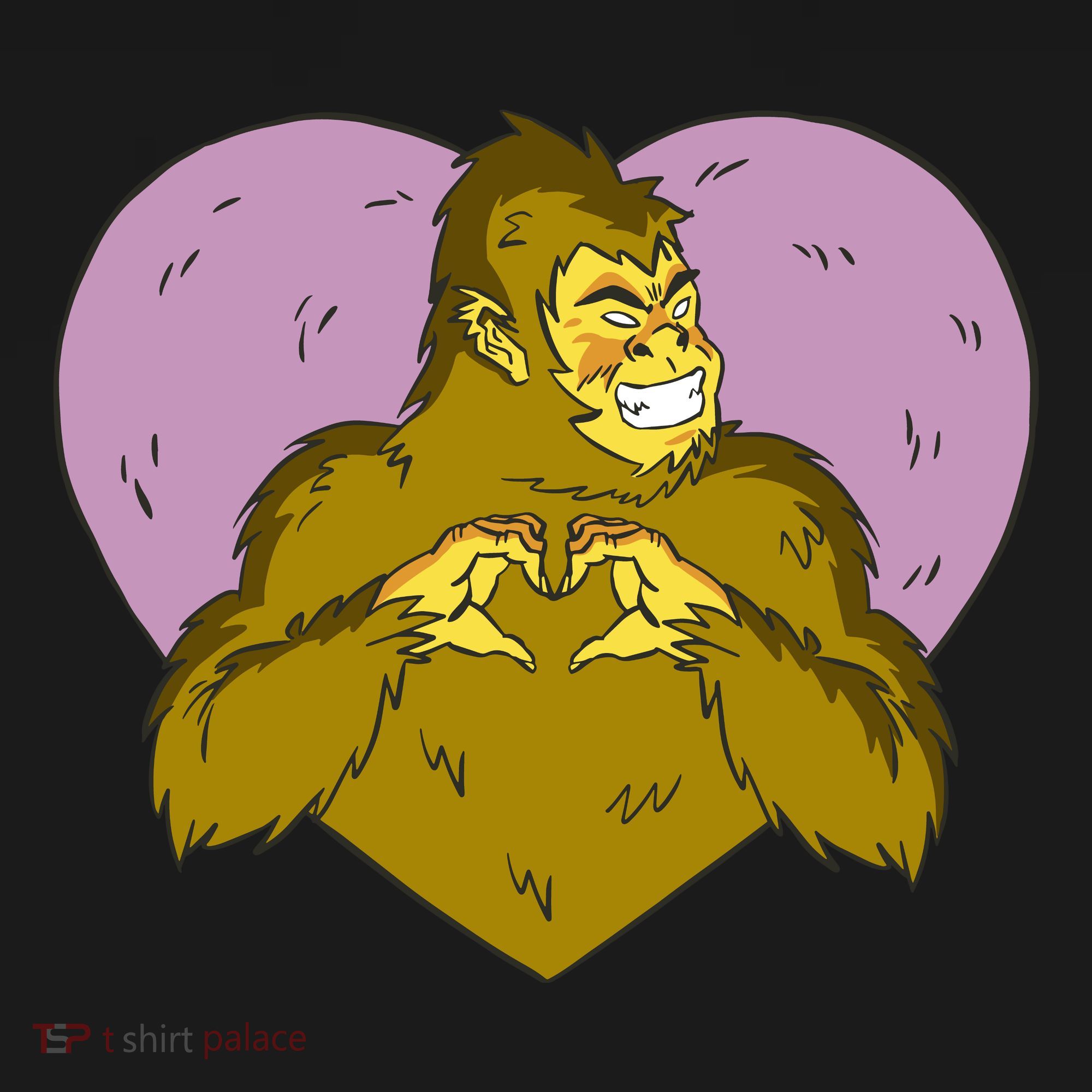 Bigfoot Monster Heart Cute Gift Ornament