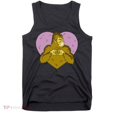 Bigfoot Monster Heart Cute Gift Tank Top