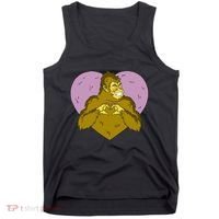 Bigfoot Monster Heart Cute Gift Tank Top thumb 0