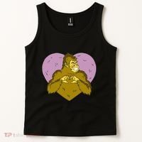 Bigfoot Monster Heart Cute Gift Tank Top thumb 2